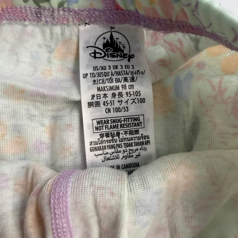 New Disney Store Minnie Mouse Daisy Pajama Pals 3T Girls Two Piece Sleepwear set
